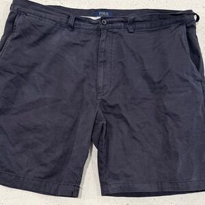 Polo by Ralph Lauren Men's Dark Blue Flat Front Shorts